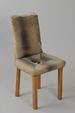 Židle, návrh židle Josef Hoffmann, návrh textilie Dagobert Peche, Wiener Werkstätte, 1929 